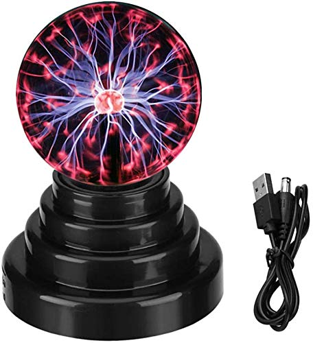 DQTYE Touch sensible bola de plasma USB/batería energía lámpara plasma esfera mágica globo novedad juguetes decoración atmósfera luz