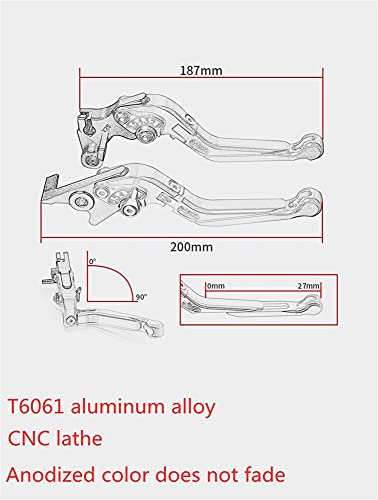 DZSLTC Conjunto De Freno Palanca Specialized Más Caliente para Honda PCX 125 PCX 150 PCX125 150 1994-2021 Palanca De Embrague Freno Anti-caída De Motocicleta Mango Aluminio CNC (Color : G)