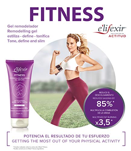 Elifexir Fitness - Gel Remoldeador | Crema Corporal Reafirmante | Gel remodelador | Estiliza, Define Y Tonifica | Potencia Los Resultados Del Deporte | Café Verde Y C.P Carnitina – 200ml