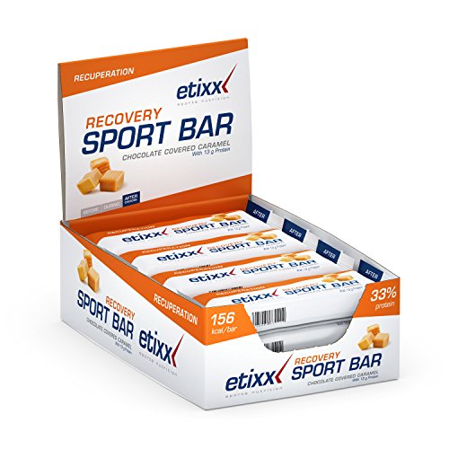 Etixx Recovery Sport Bar, Sabor a Caramelo - 12 Barritas