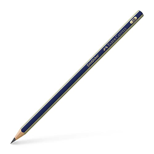 Faber-Castell B-1221-2B-2 - Blíster con 2 lápices de grafito Goldfaber 1221, graduación 2B