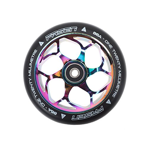 Fasen – Rueda Oil Slick 120 mm – Rueda para patinete – Divers o multicolor – Talla única