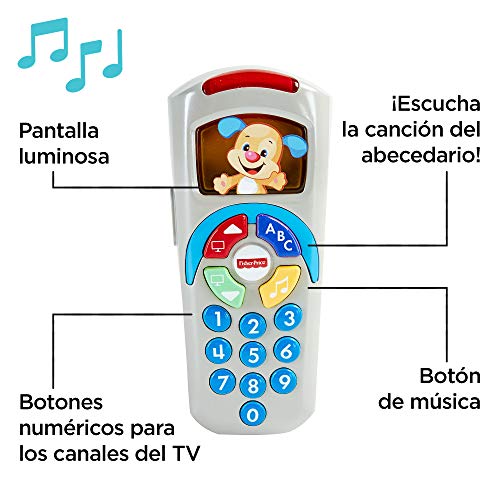 Fisher-Price Mando a distancia perrito, juguete electrónico bebé +6 meses (Mattel DLD35)