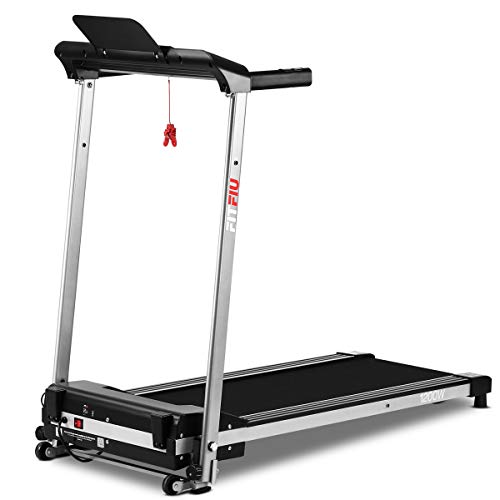 FITFIU Fitness MC-160 - Cinta de correr y andar plegable ultracompacta, velocidad máxima de 10 km / h con Pulsómetro, superficie 36 x 100 cm, potencia 1200 W, 12 programas de entrenamiento