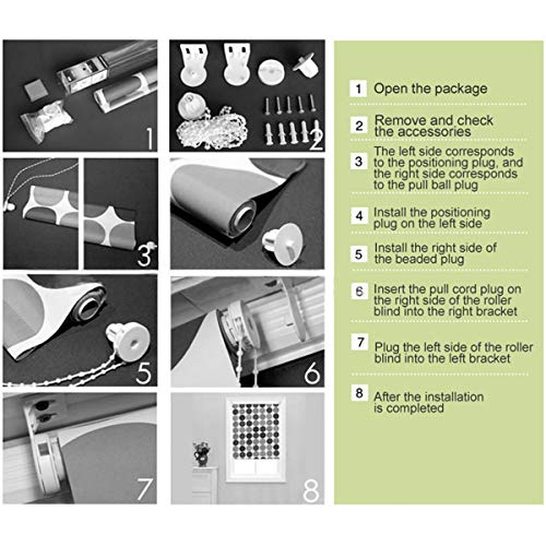 Fodlon Kit de Reparación de Persianas, 25mm Mecanismo Estor Enrollable, Plastico Embrague Ciego Soporte de Cadena de Cuentas Kit con Tornillos pour Ventana tratamientos