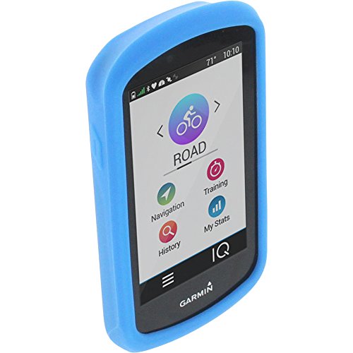 foto-kontor Funda para Garmin Edge 1030 Protectora Silicona Carcasa protección Azul