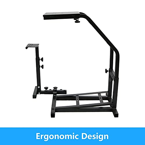 Frifer Soporte de volante para Logitech G920/G25/G27/G29, ajustable, con soporte para palanca de cambios, pedal de bicicleta de carreras, engranaje no incluido