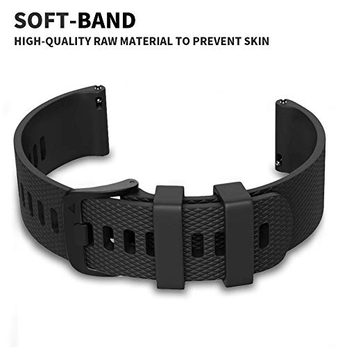 FunBand Correa para Garmin Vivoactive 3, 20mm Reemplazo de Banda de Silicona Deportiva Pulsera para 20mm Universal Strap/Samsung Gear Sport/Gear S2 Classic/Galaxy Watch 42mm/Galaxy Watch Active