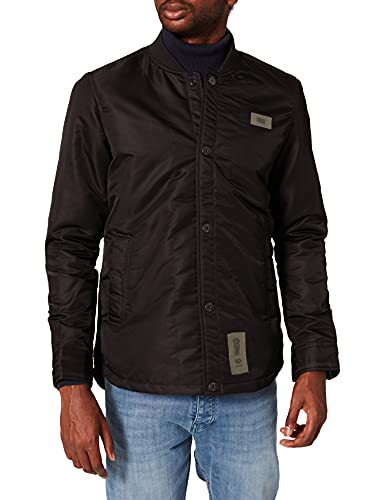 G-STAR RAW 10 Degrees Padded Overshirt Chaqueta, Black (dk Black C143-6484), S Regular para Hombre