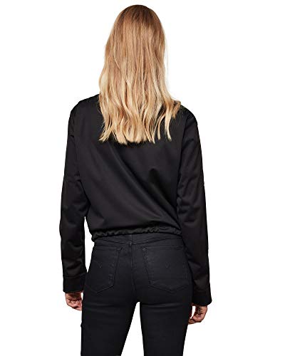 G-STAR RAW 3D Pocket Bomber Wmn Chaqueta, Black/Dk C082-8299-Casco de Ciclismo, Color Negro, L para Mujer