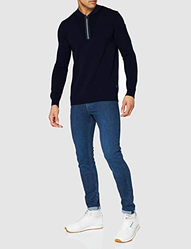 G-STAR RAW Sleeve Pocket Half Zip Chaleco de Sudadera, Sartho C707-8926-Casco de Esquí, Color Azul Y Negro, M para Hombre