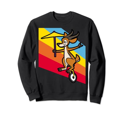 Gacela Monociclo Bicicleta Ciclista Ciclismo Divertida Sudadera