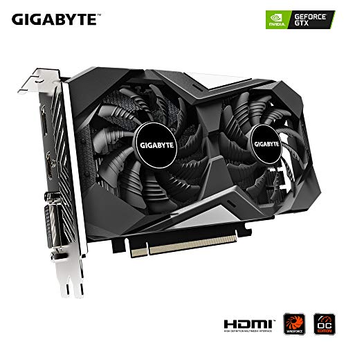 Gigabyte Technology GVN1656WO4-00-10 - Tarjeta gráfica GTX 1656 D6 Windforce OC 4 GB, GVN1656WO4-00-10, Negro