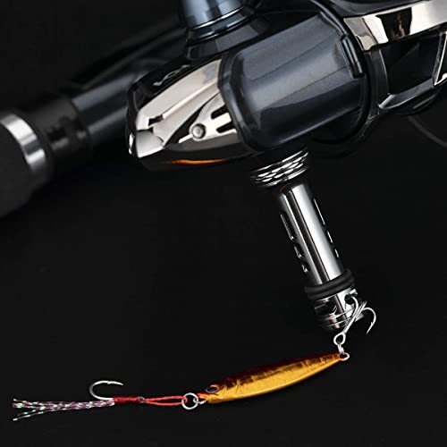 GOMEXUS Soporte Antirayaduras de Carrete de Pesca para Shimano 15 16 Stradic FK FL 1000-4000 Daiwa 15 Emeraldas Air 2508 Spinning Reel Stand Metal 48mm