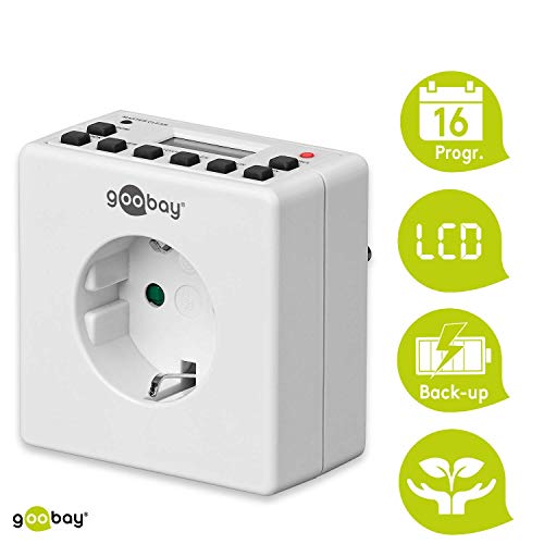 Goobay 93256 - Enchufe digital con temporizador para interiores