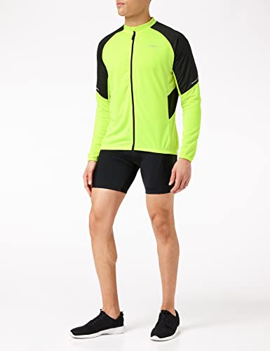 GORE WEAR Chaqueta de ciclismo Phantom para hombre, GORE-TEX INFINIUM, M, Amarillo neón/Negro