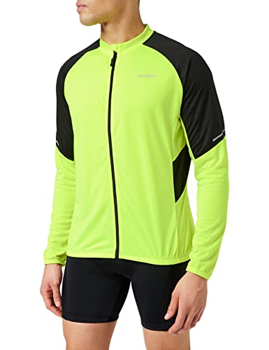 GORE WEAR Chaqueta de ciclismo Phantom para hombre, GORE-TEX INFINIUM, M, Amarillo neón/Negro