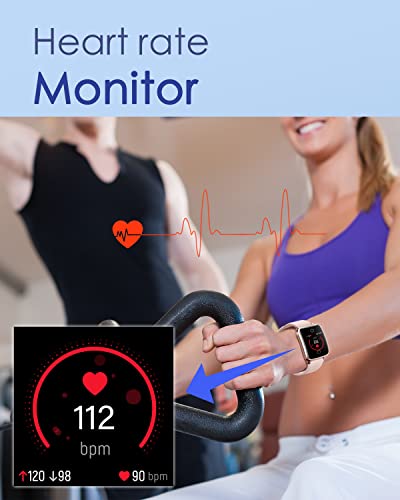 GRV Pulsera Actividad Inteligente con Monitor de Sueño Reloj Inteligente Mujer con Pulsómetro para iOS Android