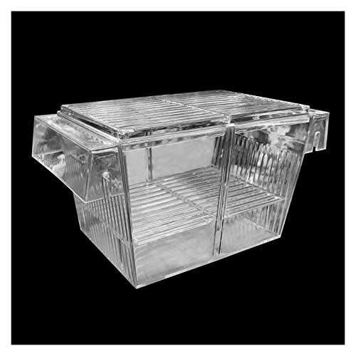 GUANGHEYUAN-J Caja Mini House Aquarius INCUBIRADOR INCUBIRADOR Cubierta Caja TERMOS TERMOS DE Dos Capa para CRIENDA DE Pescado CRIENDADORES FLOTANTES Transparentes