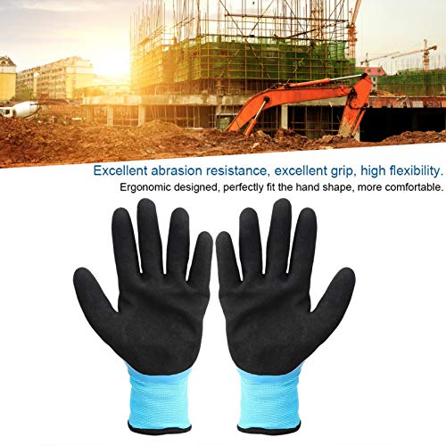 Guantes de trabajo resistentes al frío, antideslizantes impermeables antideslizantes, protección contra el frío anticorte de 3 niveles a -30 ℃, para almacenamiento en frío(10)