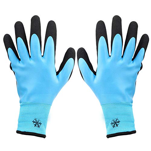 Guantes de trabajo resistentes al frío, antideslizantes impermeables antideslizantes, protección contra el frío anticorte de 3 niveles a -30 ℃, para almacenamiento en frío(10)