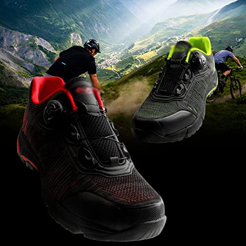 GUOANFG Uso Dual para Ciclismo Y Calzado para Caminar Zapatillas con Bloqueo De Bicicleta Zapatillas De Bicicleta Ultraligeras con Bloqueo Automático Pro para Hombre,B-47 EU