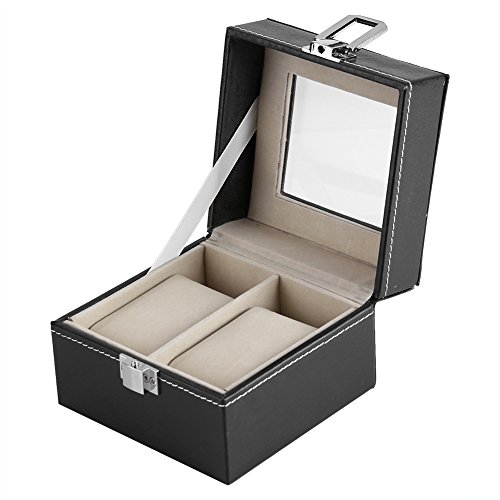 GXP 2 Slots Watch Storage Mostrar Caja Caja Boxwatch Luxury Jewelry Organizer Woman Man Regalo