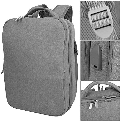 GXP Bolso De Hombro De Poliéster con Mochila Plegable De Energía Solar con Puerto De Carga USB para Viajes (Gris)