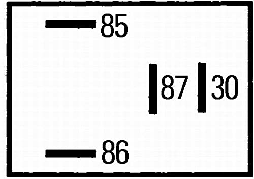 HELLA 4RA 933 766-111 Relé, corriente de trabajo - 12V - 4polos - Diagrama de circuito: S2 - Conector: C - Contacto de cierre - Color: negro - sin soporte