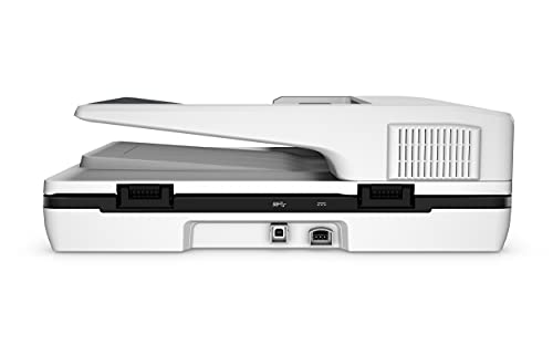 HP ScanJet Pro 3500 f1 - Escáner plano con alimentador automático de hojas, USB 2.0, USB 3.0, 25 ppm, Blanco