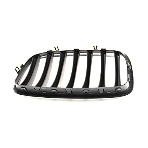 HZYCKJ par de rejillas de riñón de parachoques delantero 1 línea de listones rejillas deportivas negras mate aptas para BMW X5 X6 E70 E71 2007-2013 accesorios de coche pieza de repuesto