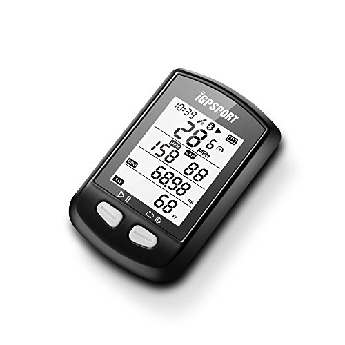 IGPSPORT - Contador GPS con función Ant iGS10, contador de V inalámbrico, compatible con monitor de FR, cardiaco y conexión de sensor de velocidad