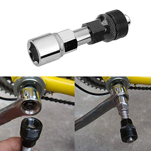 INTVN Extractor de Bielas de Bicicleta,Llave para radios de Bicicleta (Acero, 6 en uno, para Ajustar radios de Bicicleta)