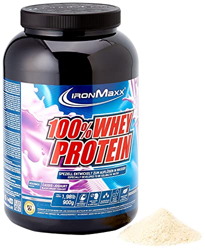 IronMaxx Ironmaxx Sabor Cassis-Yogur 100% Polvo Proteína De Suero 900 G En Lata 900 g