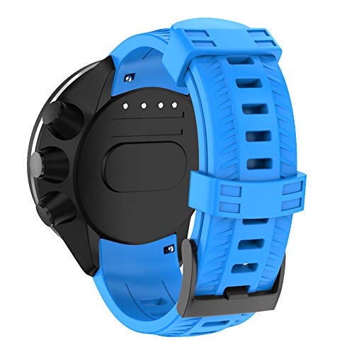 ISABAKE Correa de reloj para Suunto 9 /Spartan Sport Wrist HR Baro/Suunto D5 de silicona de repuesto ajustable resistente al agua correa de reloj deportiva banda de fitness