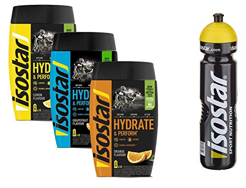 Isostar Hydrate & Perform Grapefruit - Lemon - Orange + Bottle 1L.