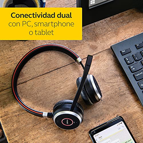 Jabra Evolve 65 UC Stereo 6599-829-409 - Auriculares Inalámbricos, Negro