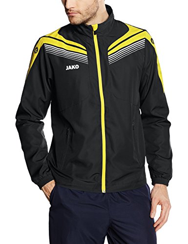 JAKO Präsentationsjacke Pro Chaqueta de Ocio, Hombre, Negro/Citroën/Blanco, XXXL