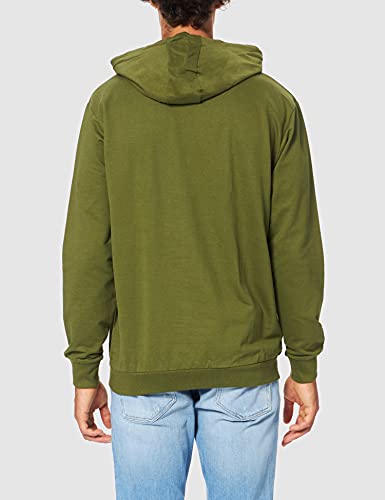 Jeep Felpa con Cappuccio Griglia Ricamata J20s Sudadera con Capucha, Military/Almond, M para Hombre