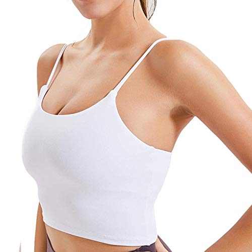 JFAN Camisola para Mujer Sujetador Deportivo para Mujer Fitness Yoga Cuello en U Camiseta sin Mangas Banda elástica Ropa Interior Sujetador sin Costuras para Dormir