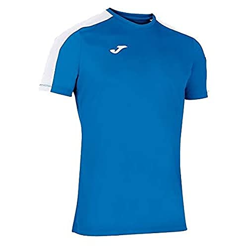 Joma Academy Camiseta Juego Manga Corta, Hombres, Royal Blanco, L