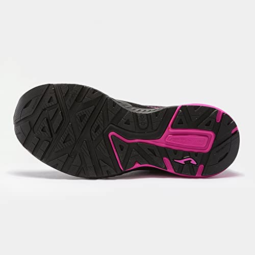 Joma Serie Boro Lady, Zapatillas de Atletismo Mujer, Negro-Fucsia, 40 EU