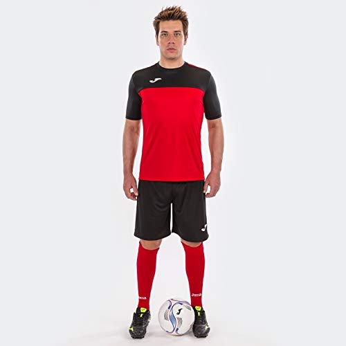 Joma Winner Camisetas Equip. M/C, Hombre, Rojo Negro, L