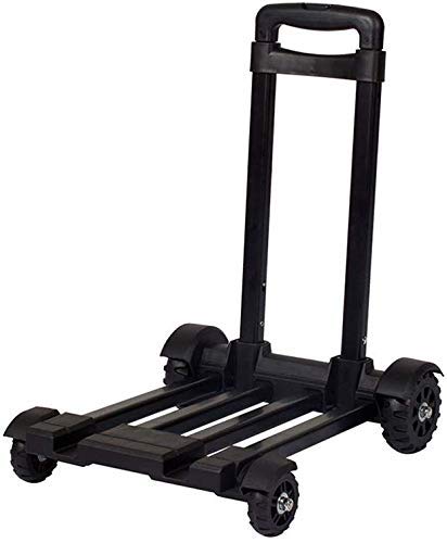 KAIBINY YY Remolque Plegable, Negro Carrito Compatible with Equipaje de almacenaje ocasion