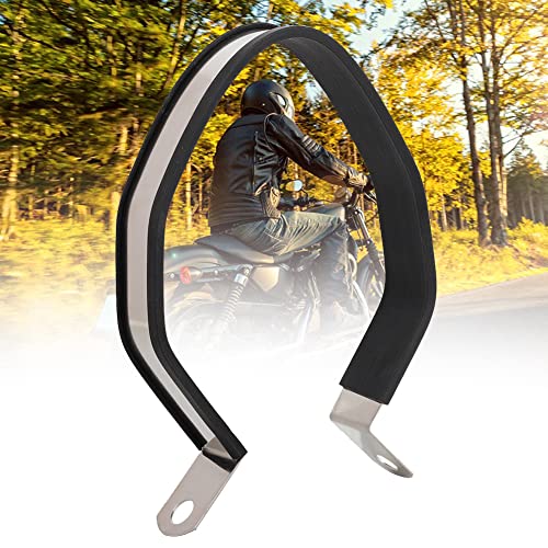 Keenso Silenciador de tubo de escape universal para motocicleta, soporte de tubo de escape