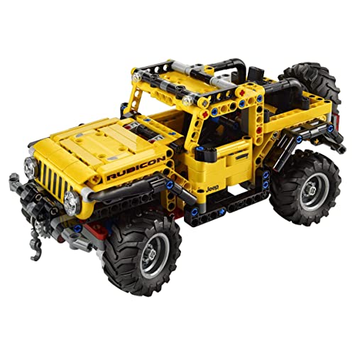 LEGO 42122 Technic Jeep Wrangler, Coche de Juguete 4x4, Set de Construcción de Vehículo Todoterreno