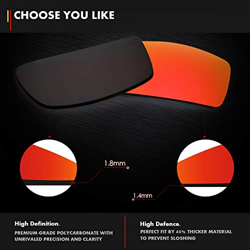 Lentes de repuesto para gafas de sol Oakley Jupiter Carbon OO9220 de Saucer, (High Definition - Carbon Black Polarized), Talla única