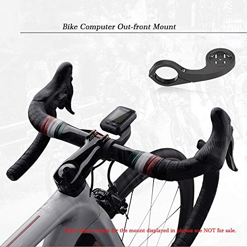 Lixada GPS Cronómetro para bicicleta con soporte de manillar extensor para Garmin Edge 500, 510, 520, 800, 810 31.8 mm, 1000, igs20e, 20P, 60 y 216 Negro