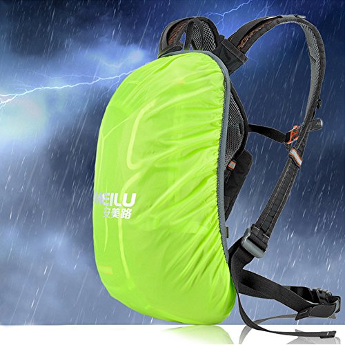 Lixada Mochila de Ciclismo Impermeable 18L Unisexo Respirable Ultraligero con Cubierta de Lluvia Mochila de Hombro para Ciclismo Montañismo Viajes