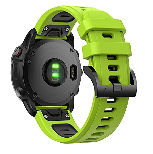 LLKHFA EasyFit Silicone Muñequera de la muñeca para Garmin Fenix​6 Pro 5 Plus 22mm Reloje de liberación rápida FENIX5 FENIX6 Forerunner 945 Watch Band